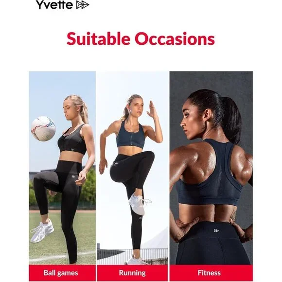 Yvette High Support Sports Bras For Women Double Deck Straps High Impact Mesh Zip Front Sports Bra For Running, Grey Pink, 2XL - View #6